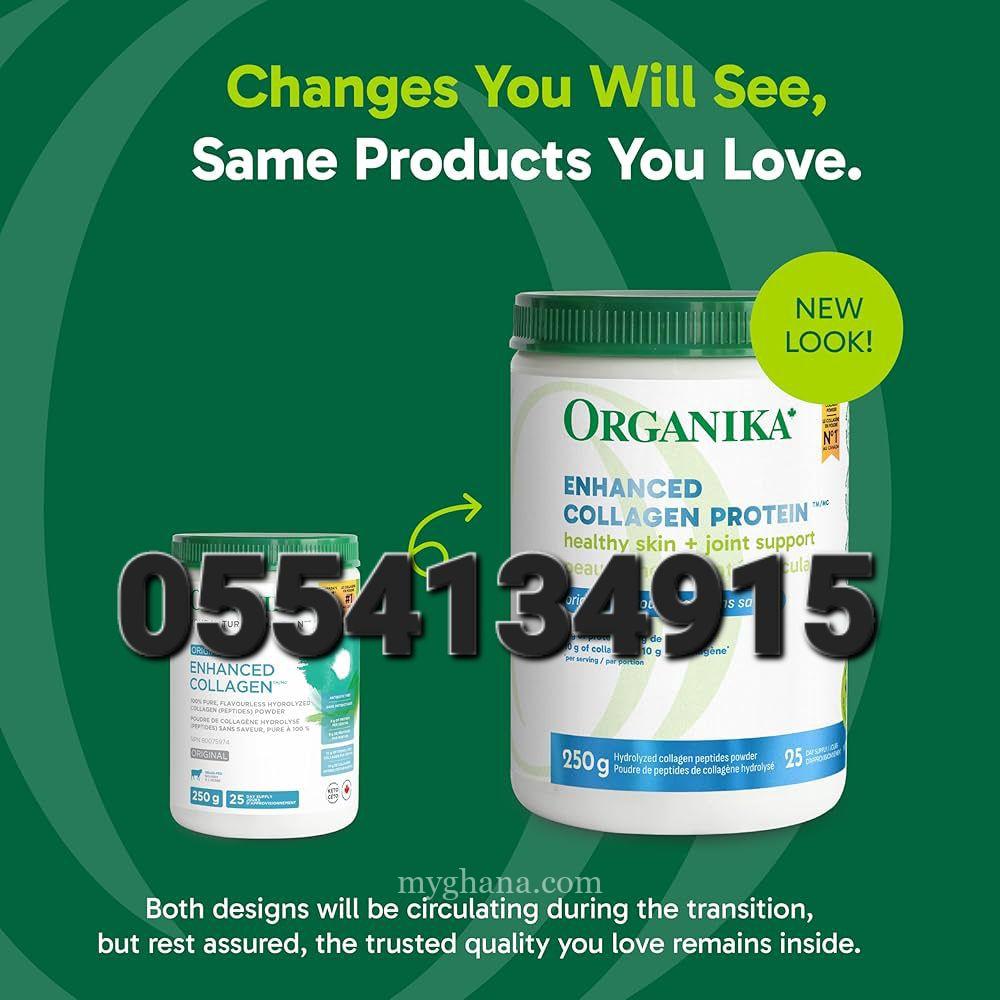 Organika Enhanced Hydrolyzed Collagen Peptides Powder