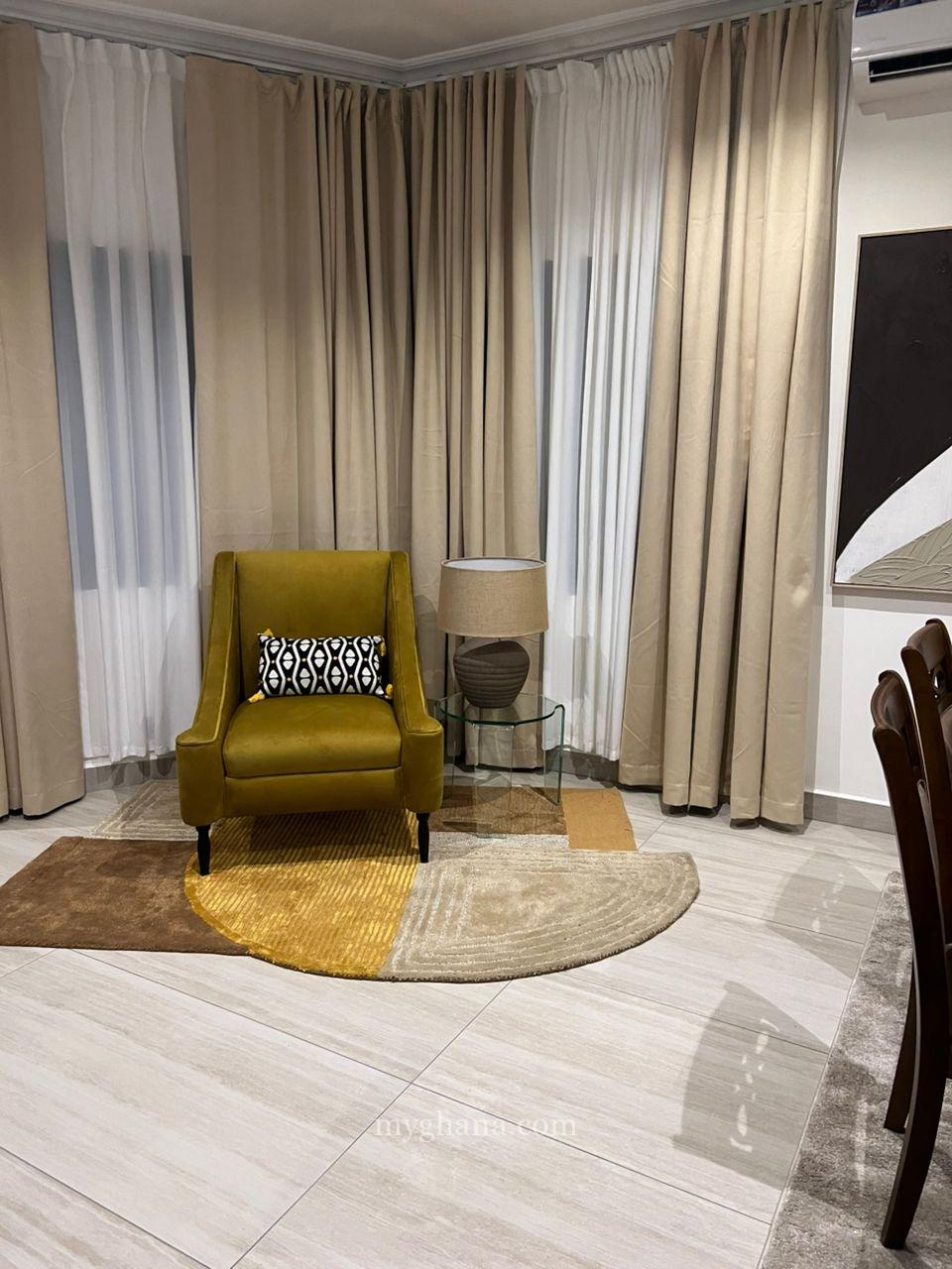 Fully furnished two bedroom apartment to let at Airport West, Accra
