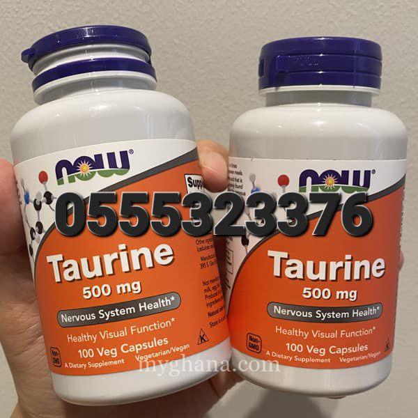 NOW Taurine 500mg 100 Capsules