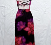 Luxury Black & Leopard Print Fitted Midi Dress – Classy & Bold