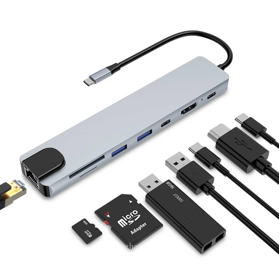 Type-C to HDTV 8 in 1