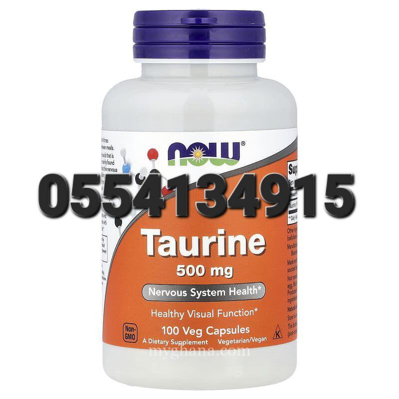 NOW Taurine 500mg 100 Capsules