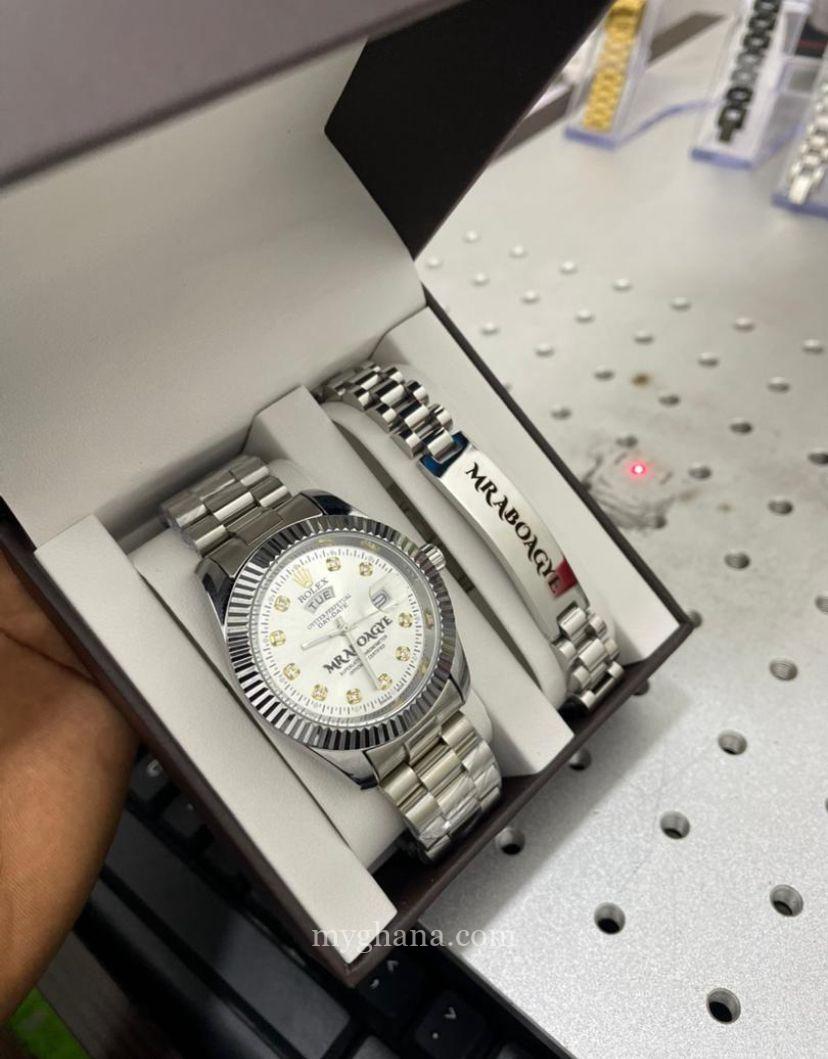 Wrist watch and Rolex bracelet