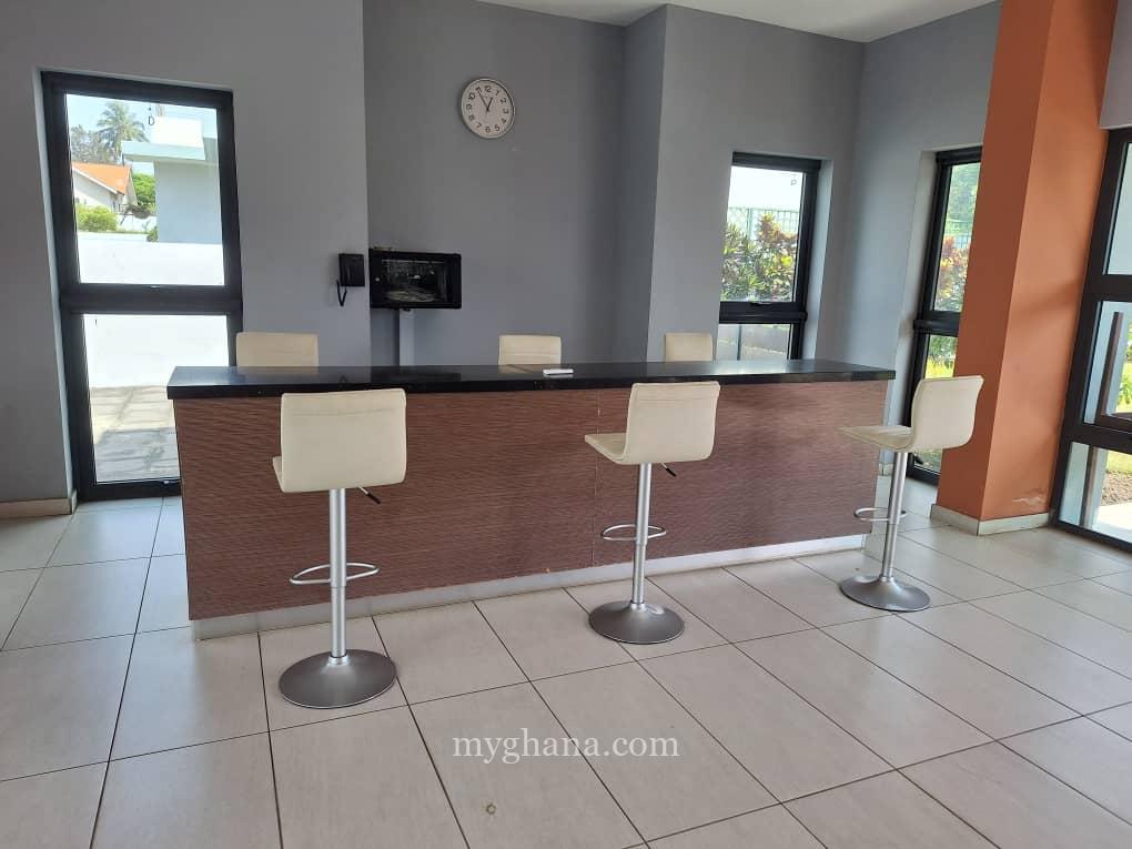 Furnished three bedroom townhouse to let at East Airport, Accra