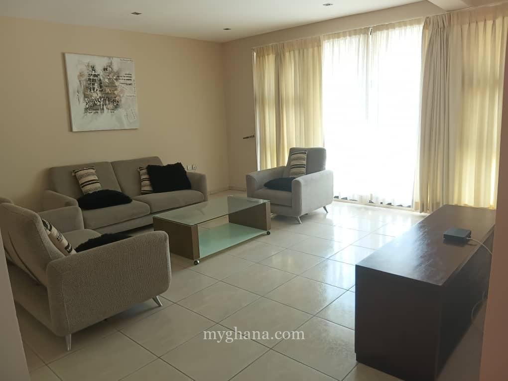 Furnished three bedroom townhouse to let at East Airport, Accra