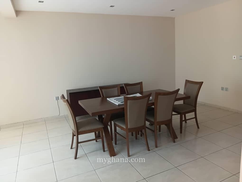 Furnished three bedroom townhouse to let at East Airport, Accra