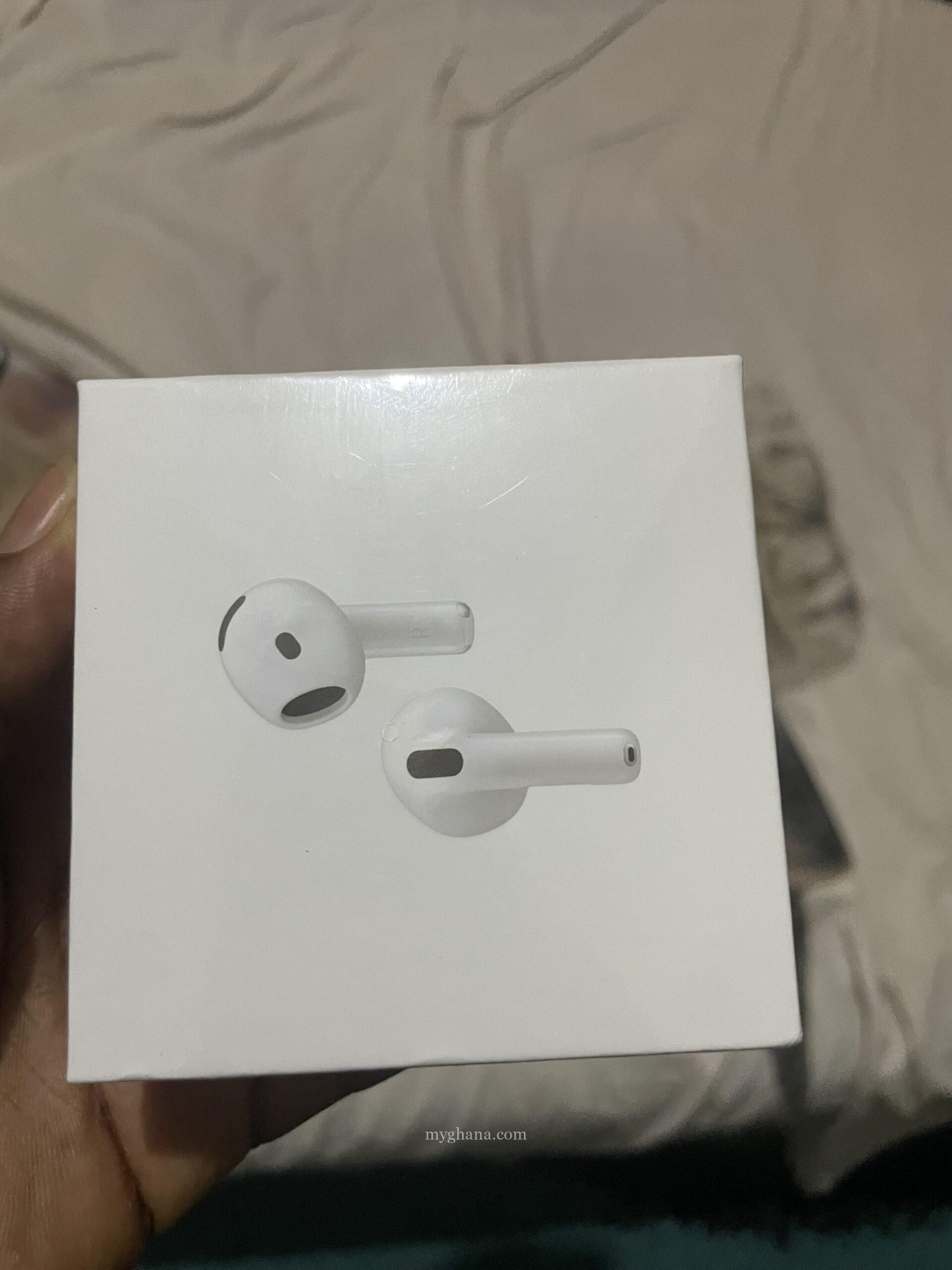 AirPods 4 with active noise cancellation..