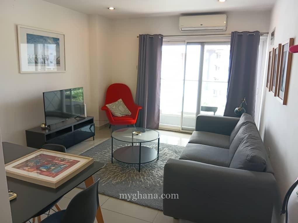 Fully furnished one bedroom apartment for sale Gallery, East Legon – Accra