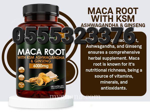 New Leaf Maca Root Capsules with KSM Ashwagandha and Ginseng