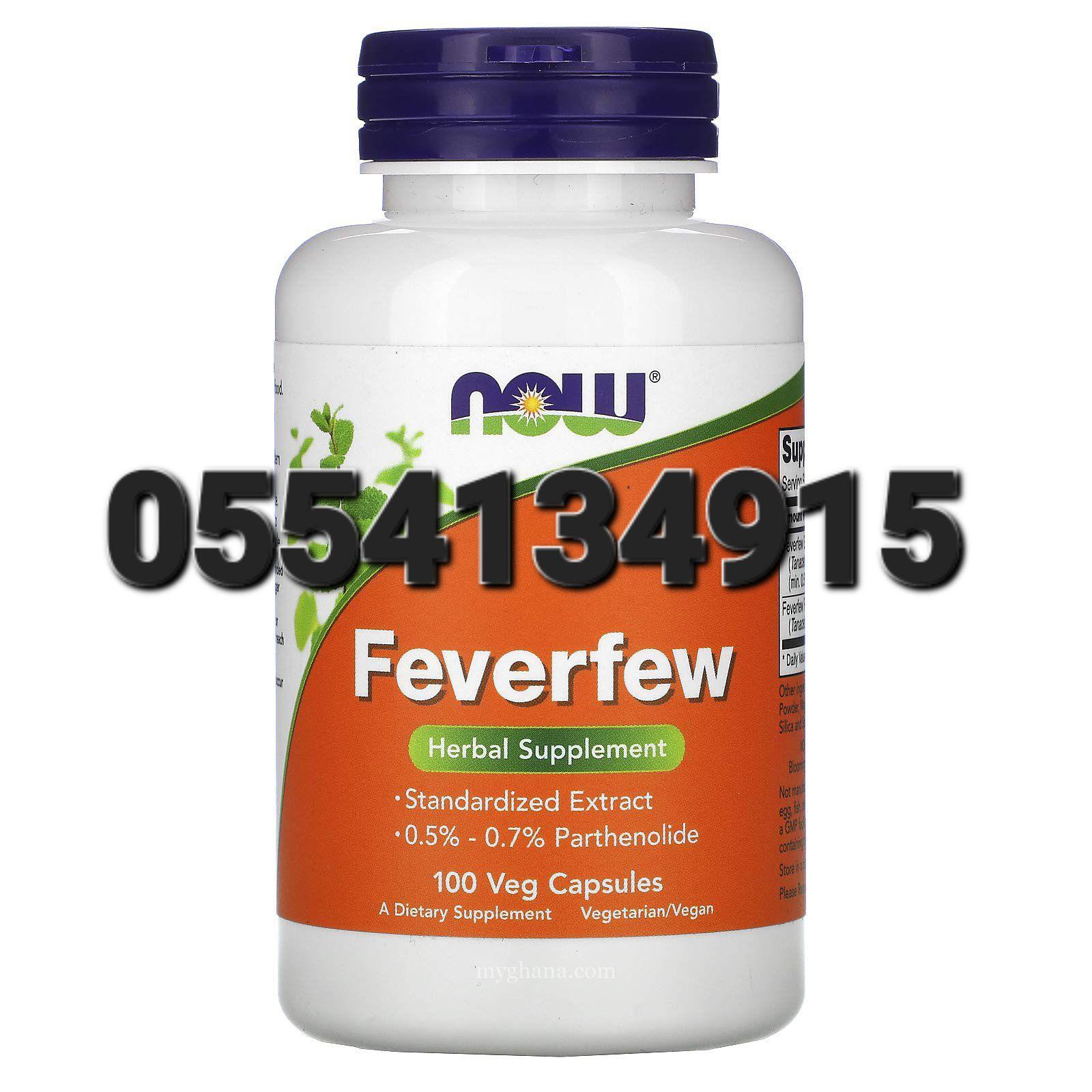 NOW Foods Feverfew Veg Capsules