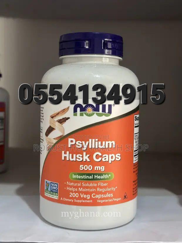 Now Psyllium Husk Caps 500 mg