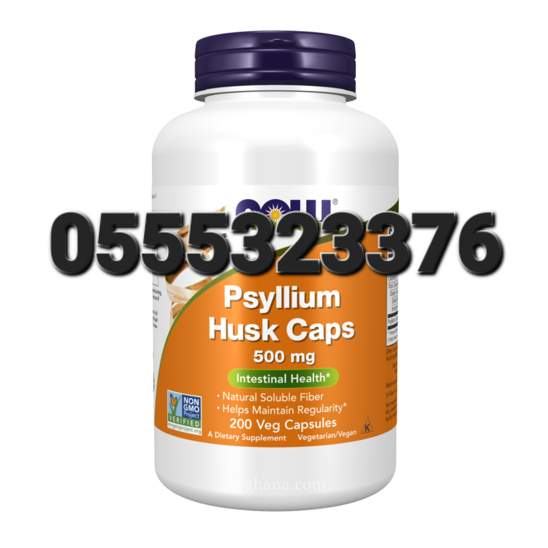 Now Psyllium Husk Caps 500 mg