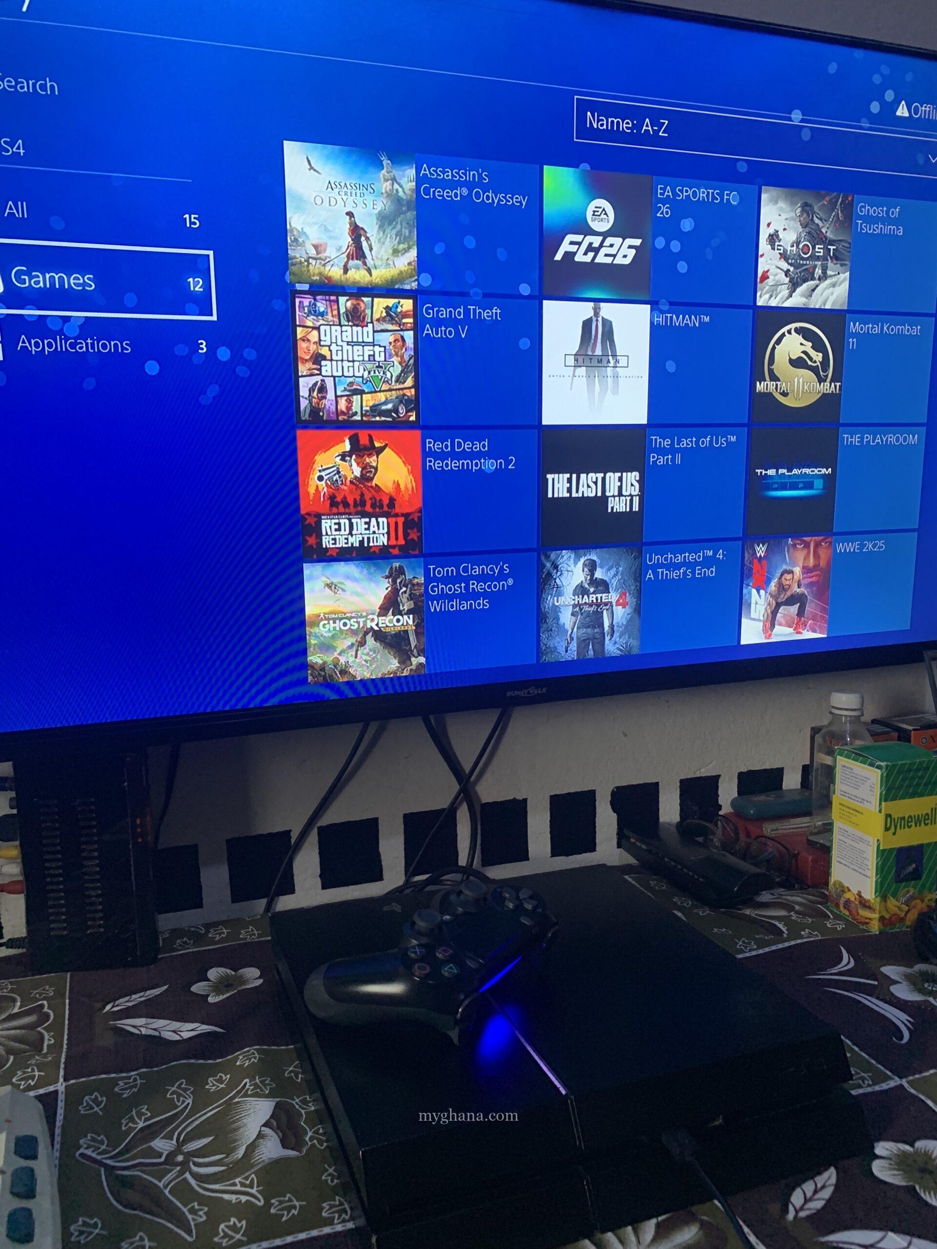 PS4 standard 1TB with 11 games