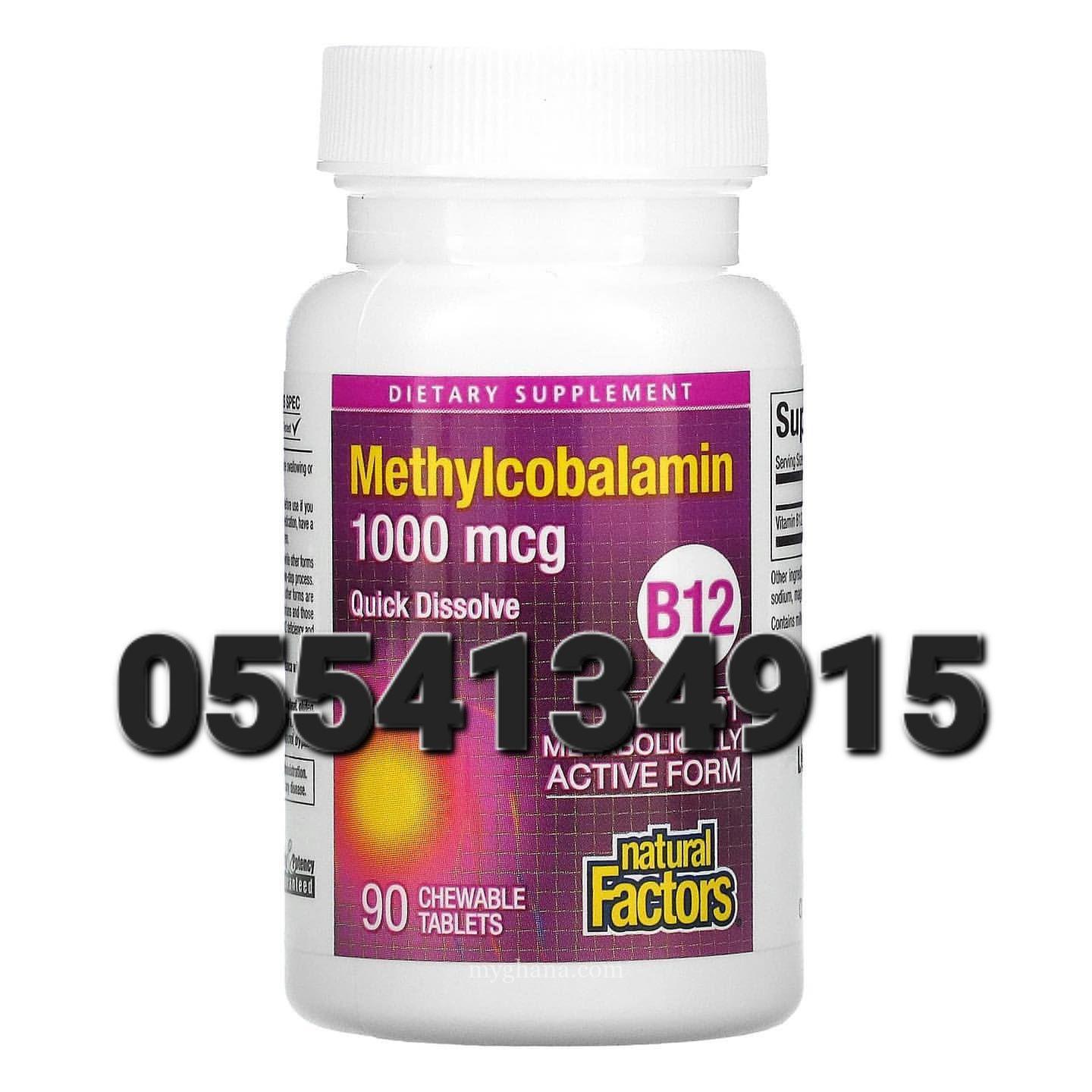 Natural Factors Vitamin B12 Methylcobalamin 1000 mcg