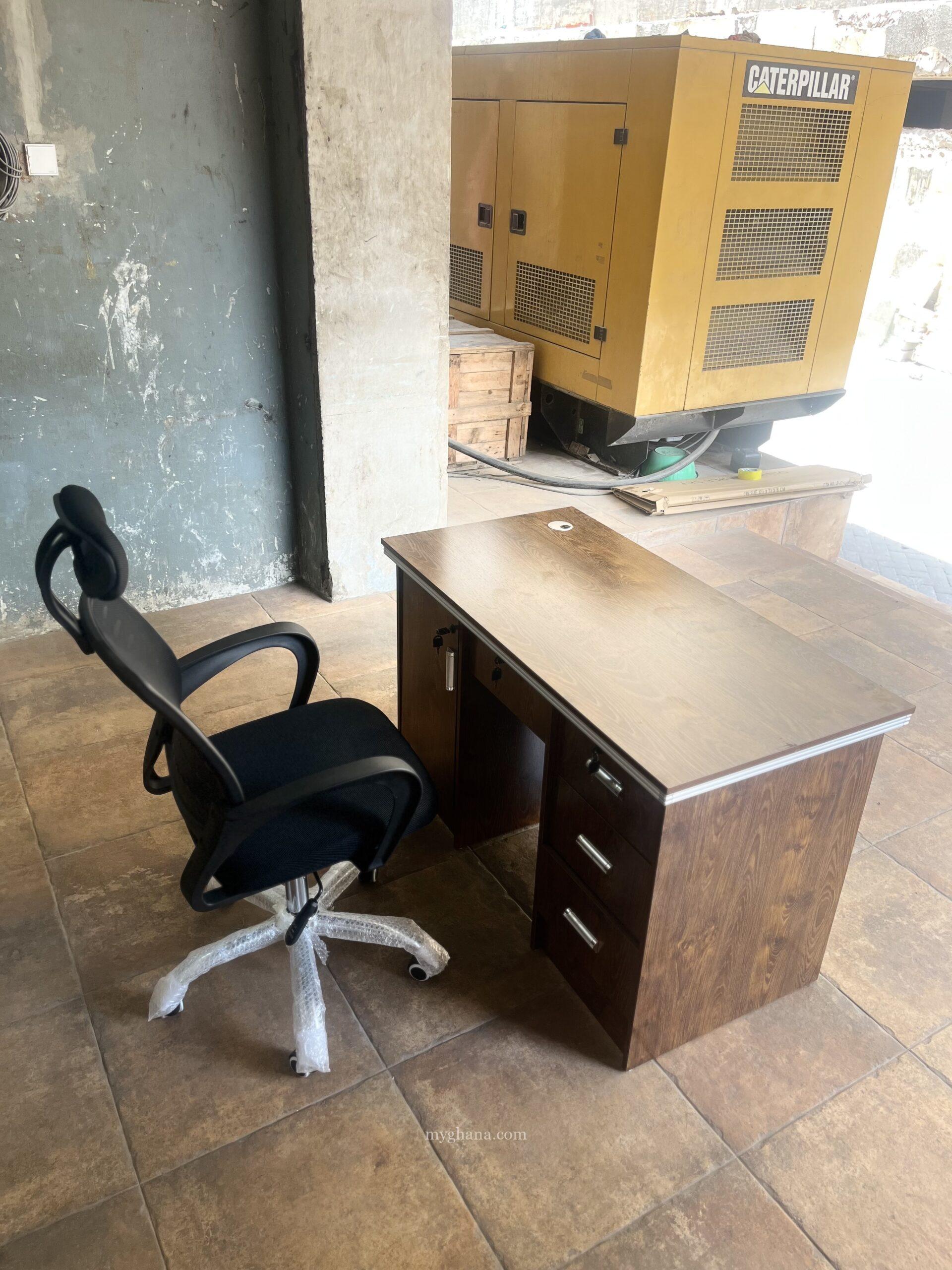 Executive office desk and chair