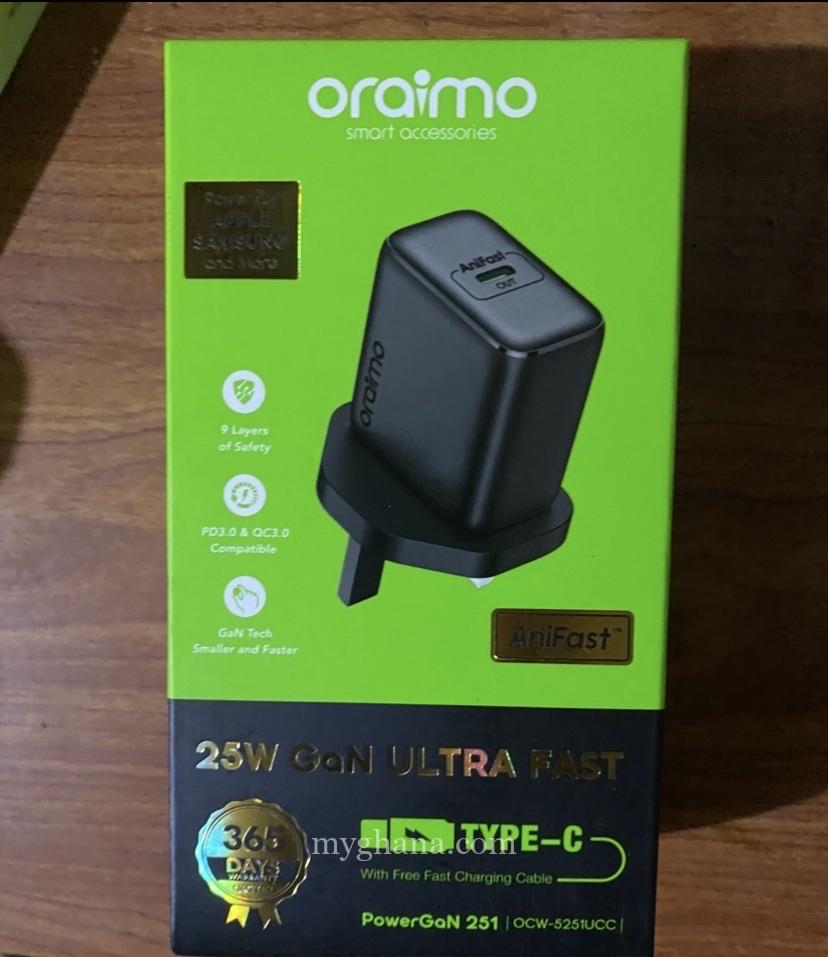 oraimo powerGaN 251 – 25W GaN Fast Mini Charger