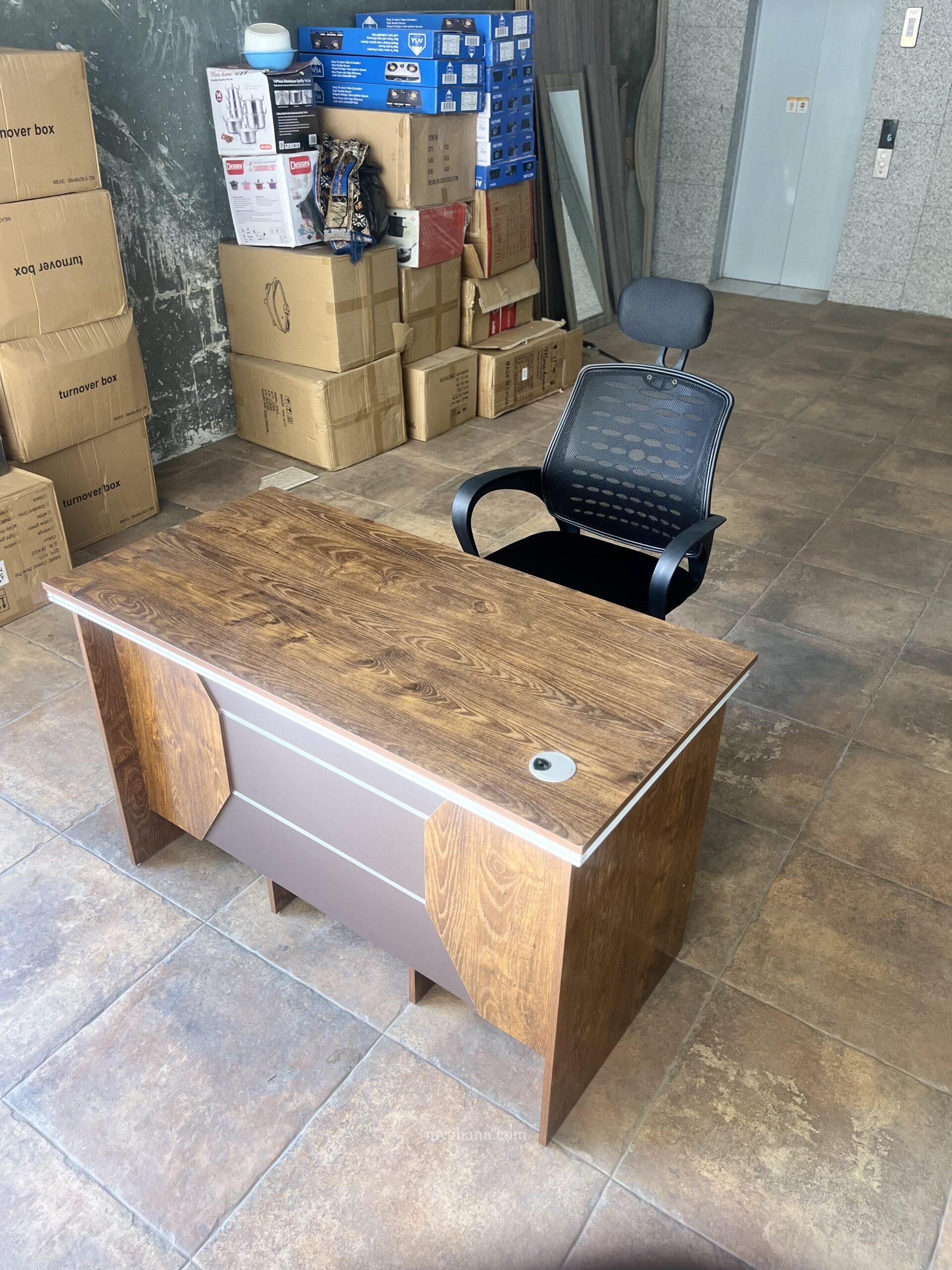 Executive office desk and chair