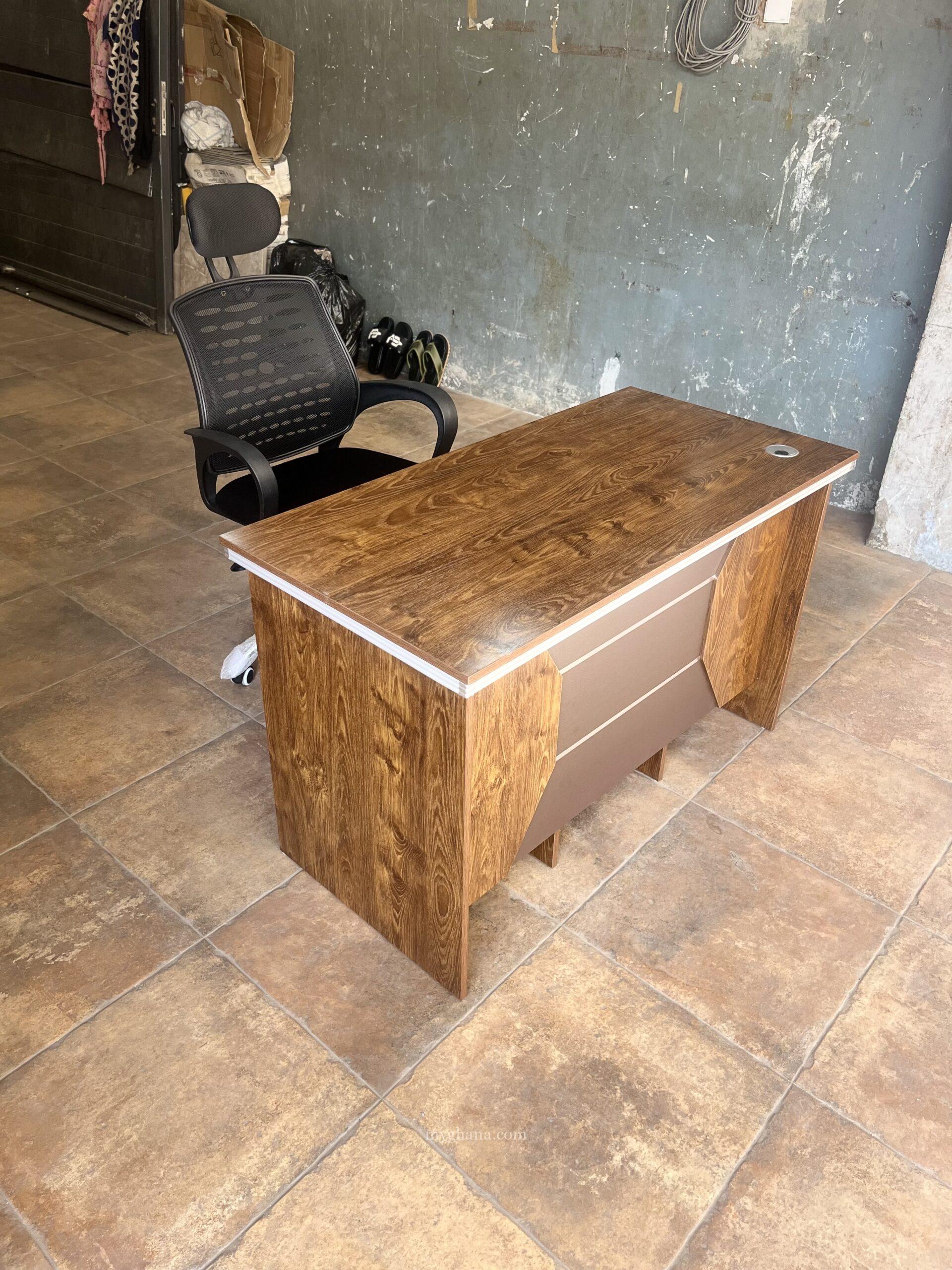 Executive office desk and chair