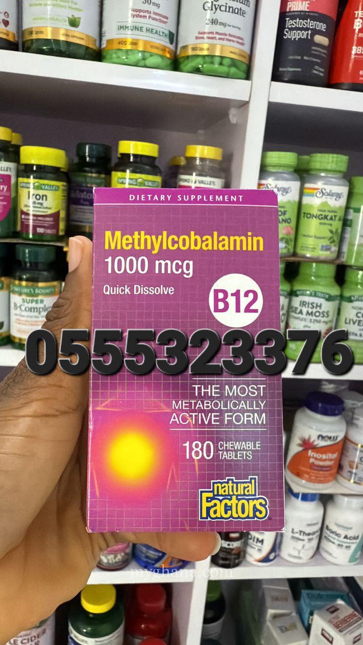 Natural Factors Vitamin B12 Methylcobalamin 1000 mcg