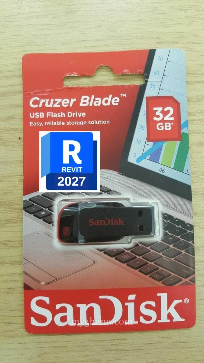 32gb Usb Pendrive (With Autodesk Revit 2027 Inside)