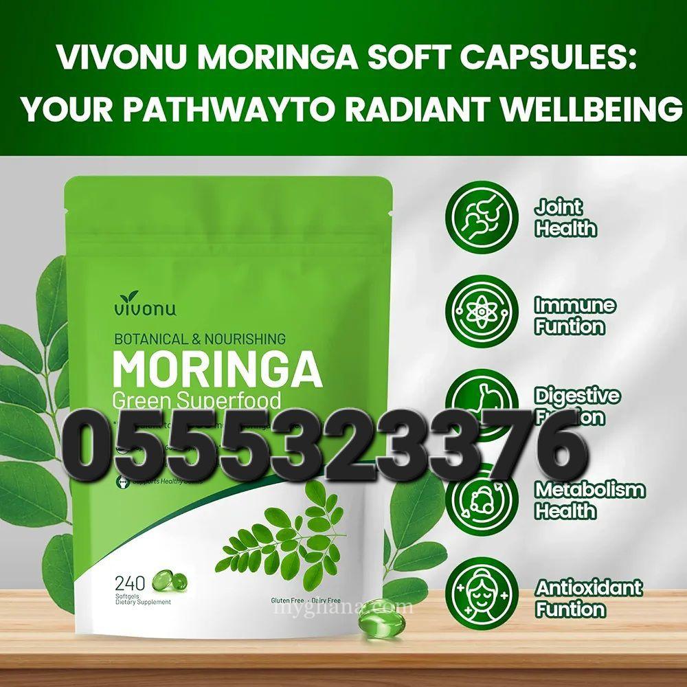 VivoNu Pure Moringa Capsules, Moringa Leaf Extracts