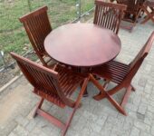 Wooden chair and table