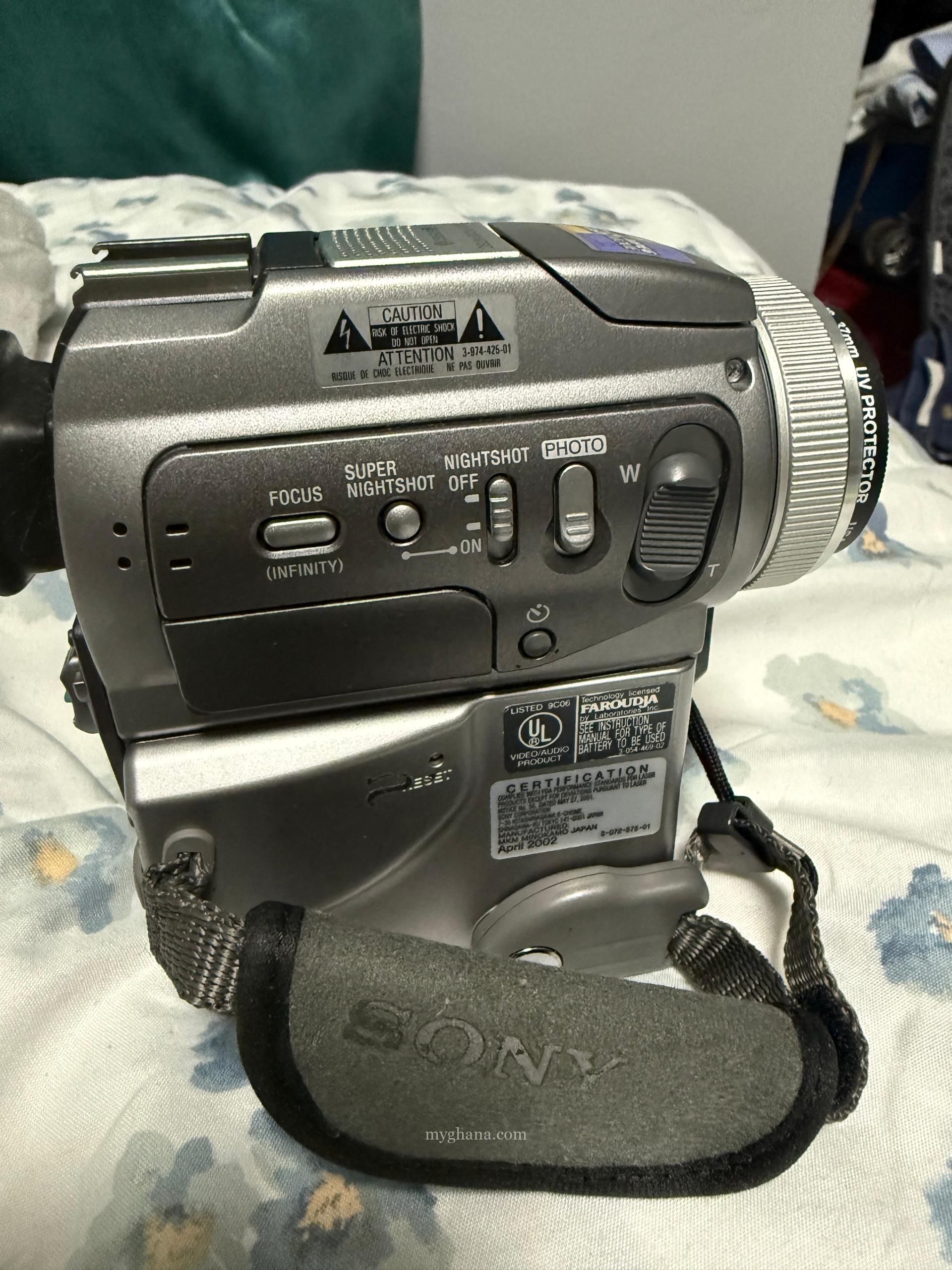 Sony camcorder