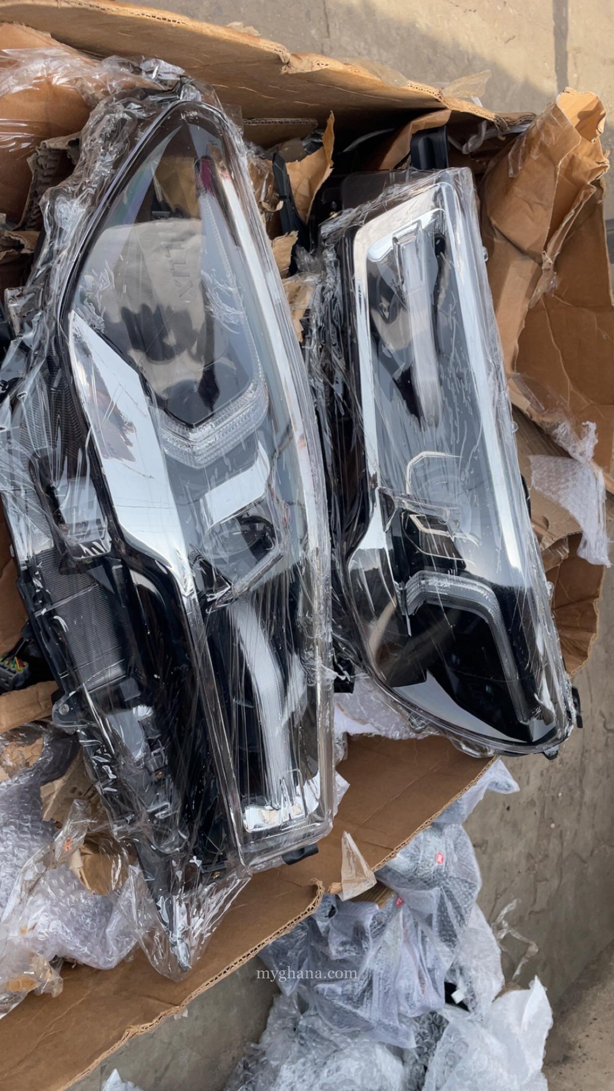 Various car lights both front and back