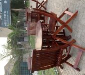 Wooden chair and table
