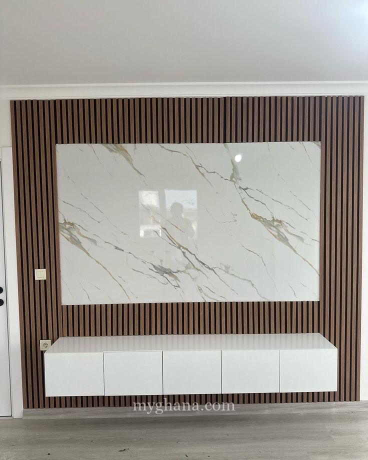 Tv unit with lights