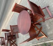 Wooden chair and table