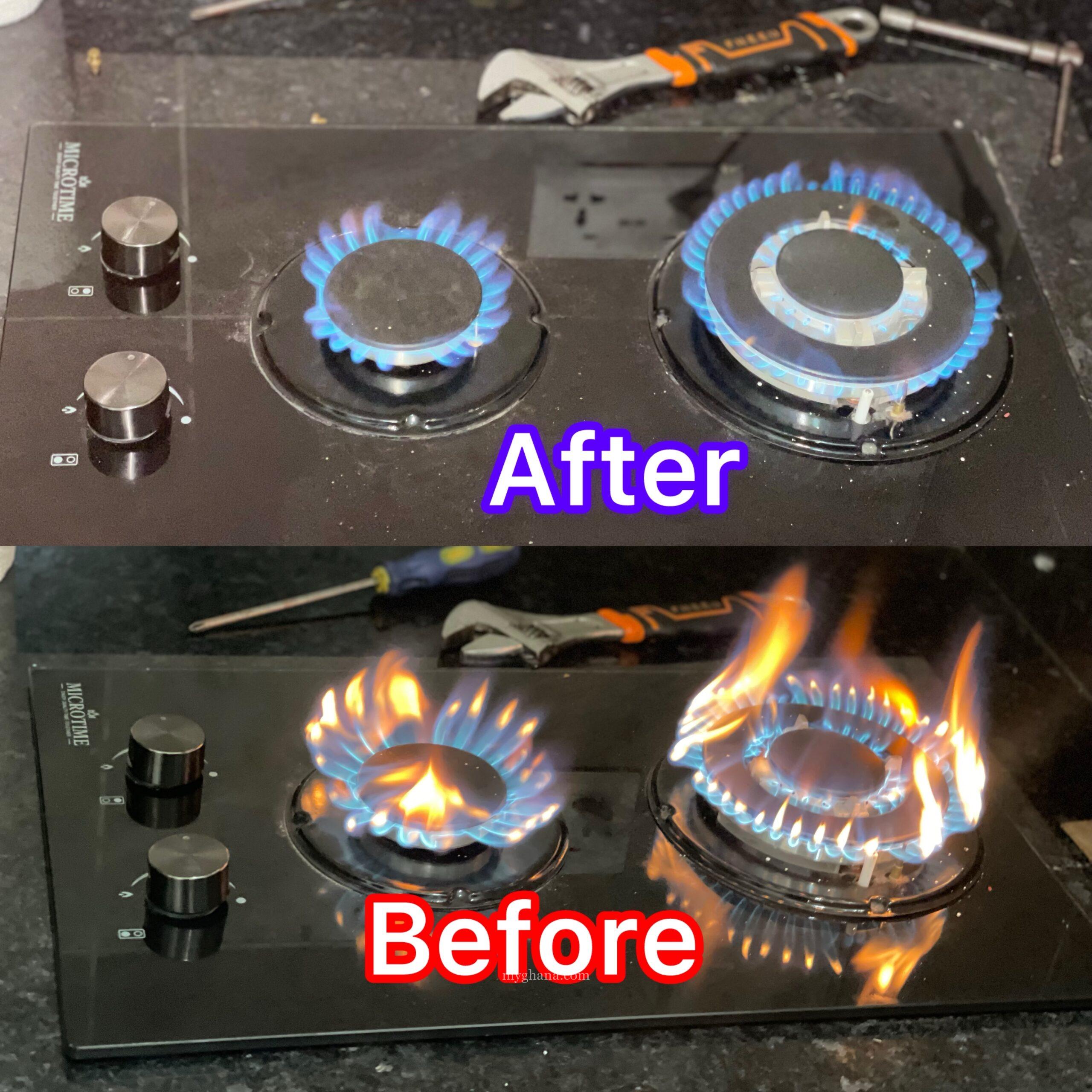 Gas stove repair