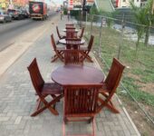 Wooden chair and table
