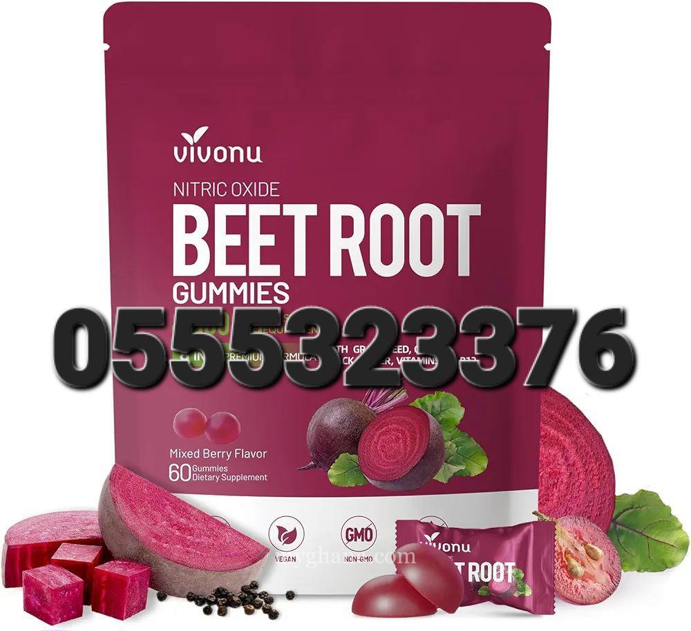 VIVONU Super Beetroot Gummies 8-in-1 Premium Energy
