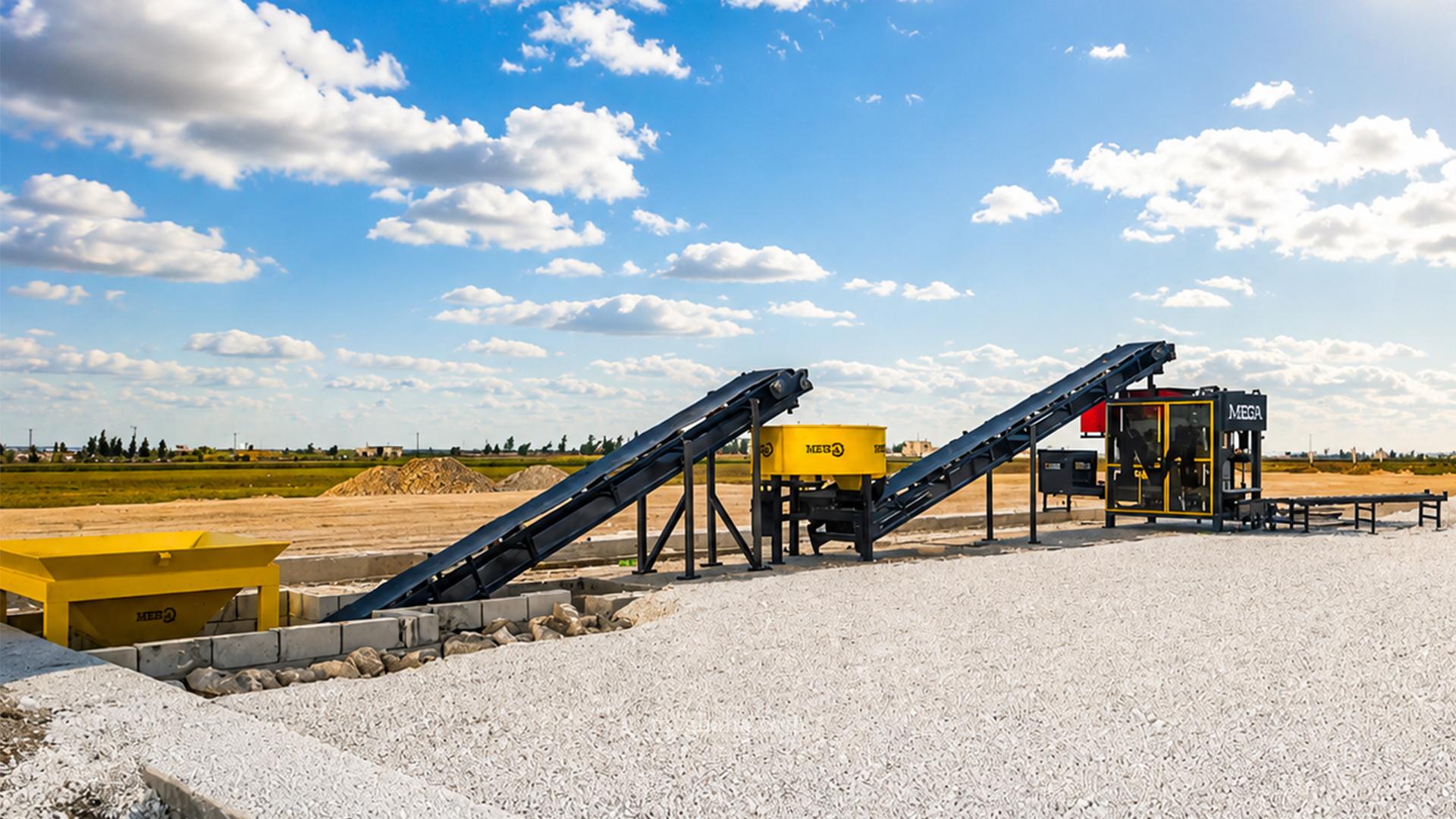 CONCRETE BLOCK AND PAVING BLOCK MACH
