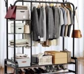 Clothes Rack with Shelves