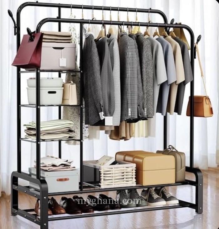 Clothes Rack with Shelves