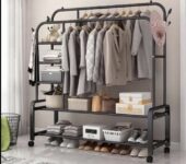 Clothes Rack with Shelves