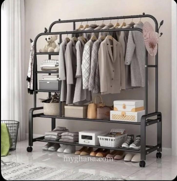 Clothes Rack with Shelves
