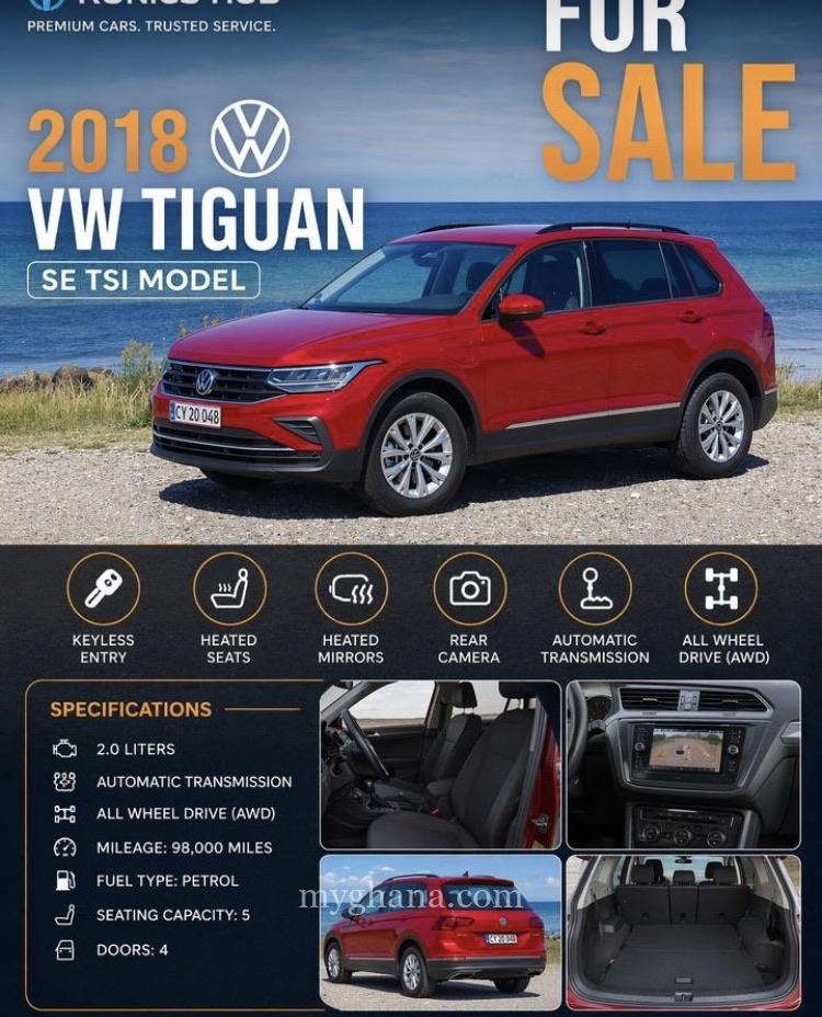 2018 WINE REDISH VW TIGUAN TE TSI MODEL
