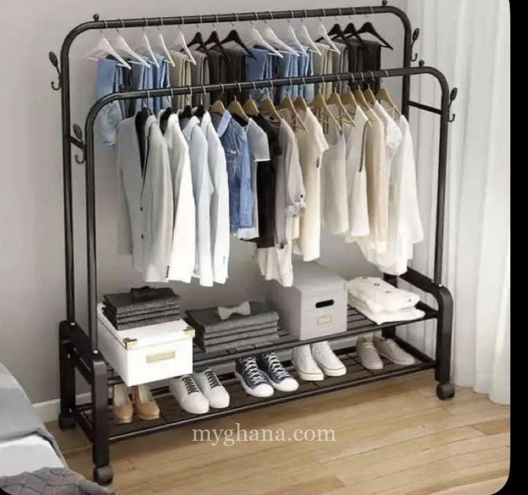 Clothes Rack with Shelves