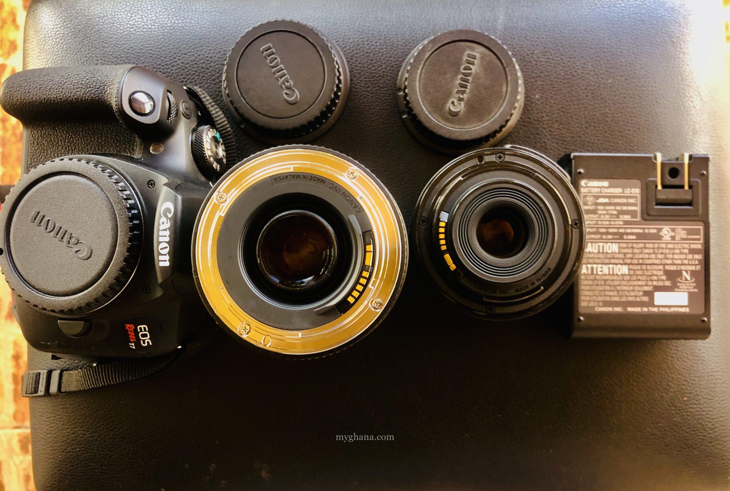 Canon EOS 1500D/Rebel T7 DSLR Camera + 2 Lenses Tripod Case