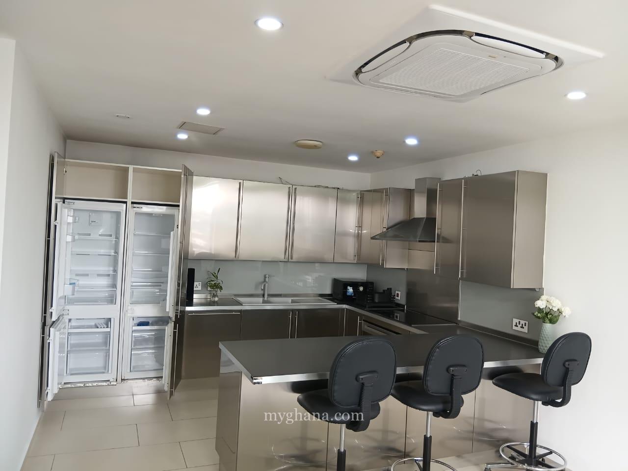 3 bedroom furnished apartment for rent at Airport Residential Area, Accra