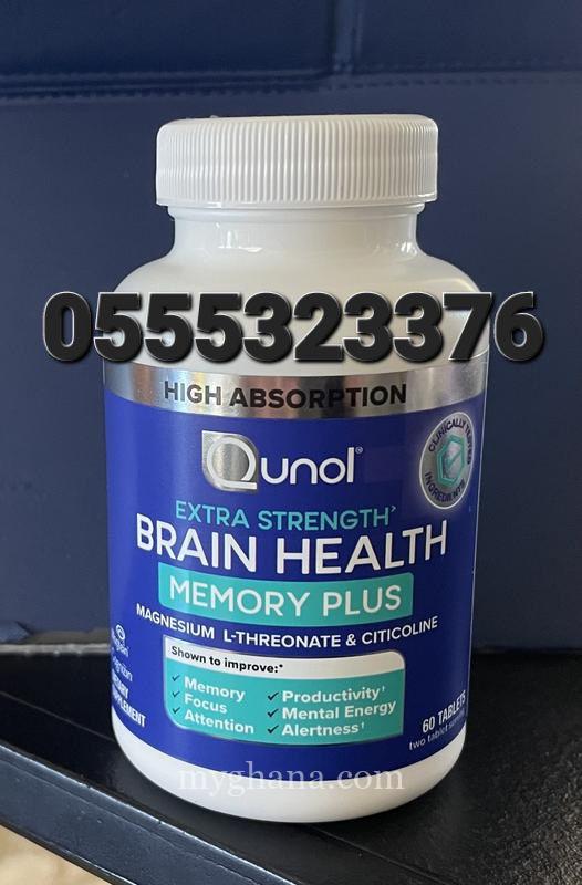 Qunol Brain Health Memory Plus with B6 Magnesium L-Threonate & Citicoline