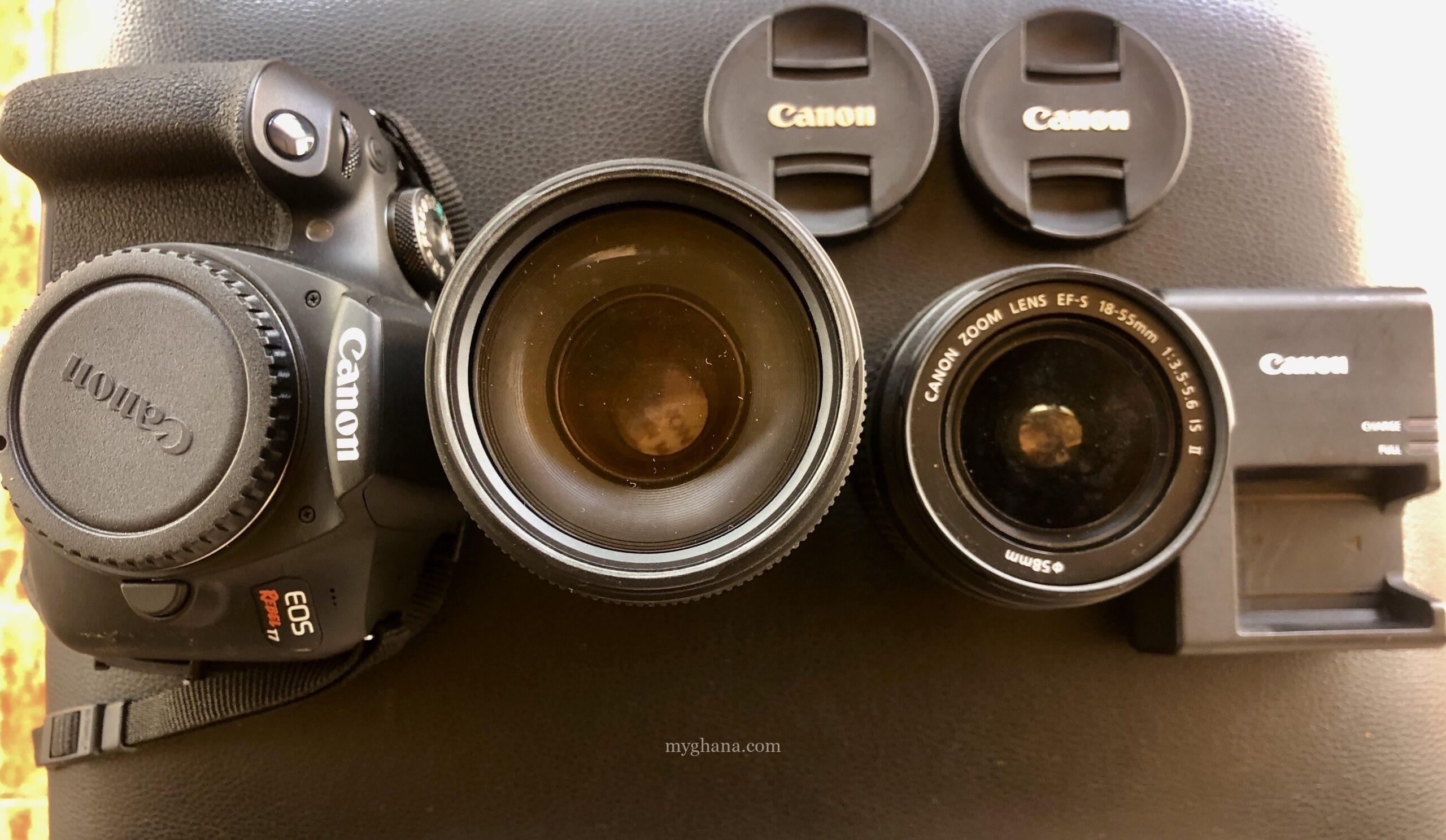 Canon EOS 1500D/Rebel T7 DSLR Camera + 2 Lenses Tripod Case