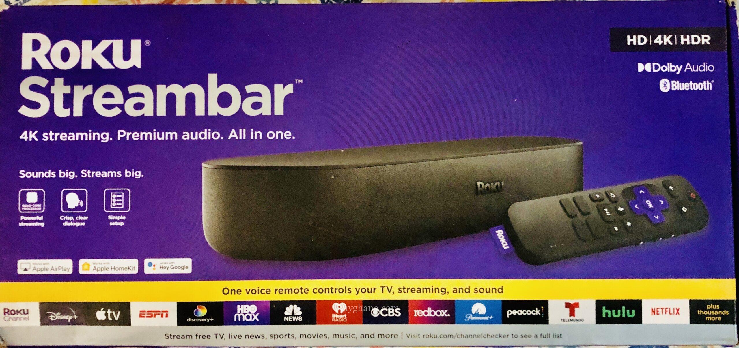 4K Streaming. Premium Audio. All in One Roku Stream-Bar