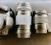 Canon EOS 1500D/Rebel T7 DSLR Camera + 2 Lenses Tripod Case