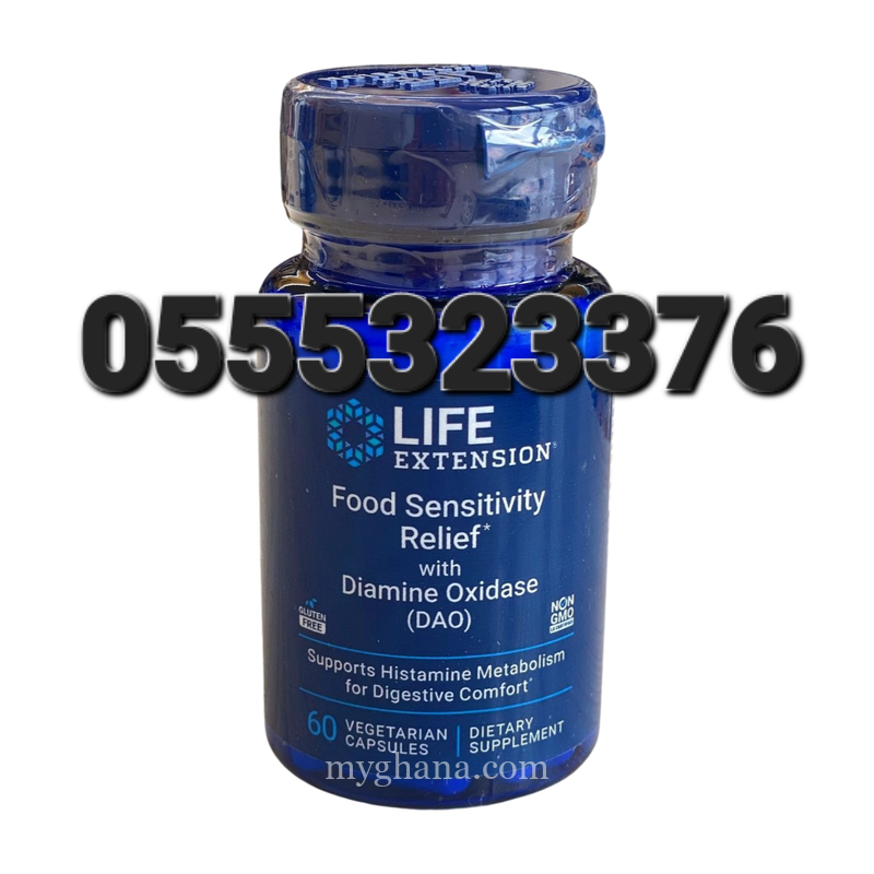 Life Extension Food Sensitivity Relief with Diamine Oxidase (DAO)