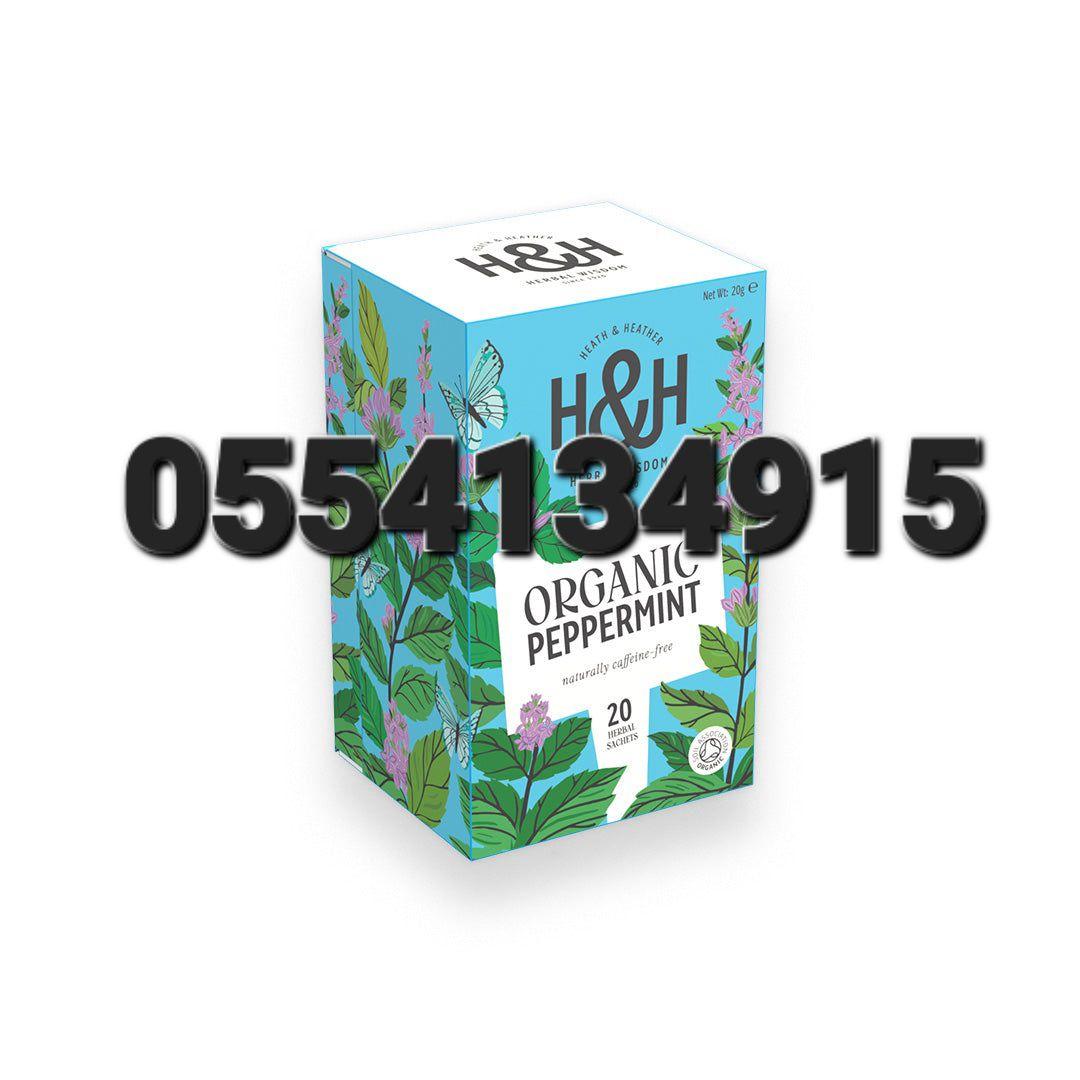 Heath and Heather Organic Peppermint Herbal Tea 20 Bags