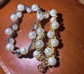 Handmade beaded Pearl bracelet